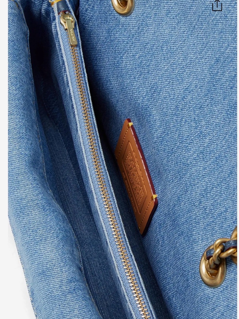 NWT Coach Denim Tabby Shoulder Bag 26 With Quilting - Picture 3 of 10